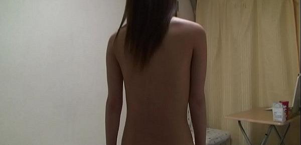  Naked Japanese Rin Sasahara wears Underwear and Stretching